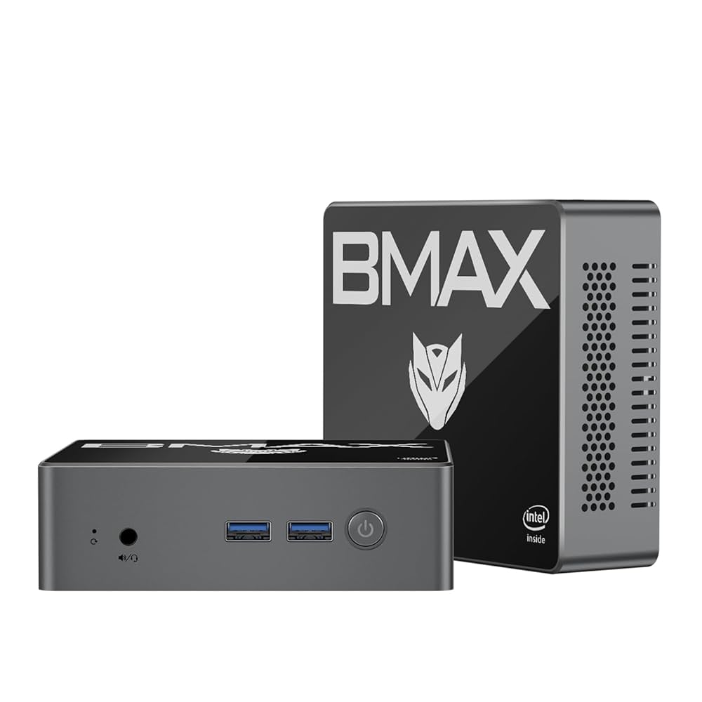 BMAX Mini PC 8GB DDR4 256GB SSD Windows 11 Pro Gemini Lake